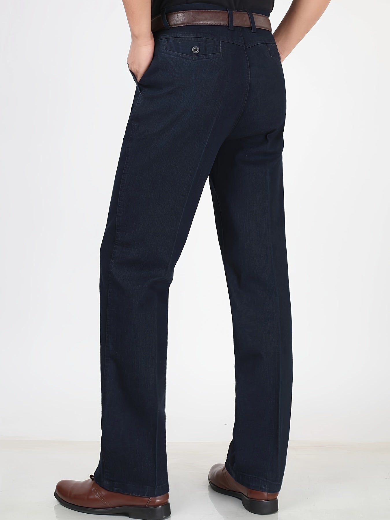 Men's Straight Cut Casual Pants – Classic & Versatile for Everyday and Business