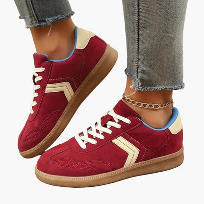 Damen Retro Sneaker Low-Top Freizeitmode – Bequeme Alltagsschuhe