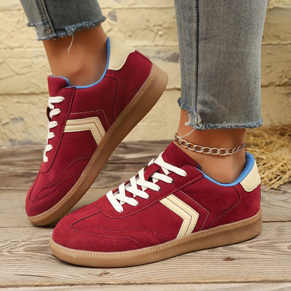 Damen Retro Sneaker Low-Top Freizeitmode – Bequeme Alltagsschuhe