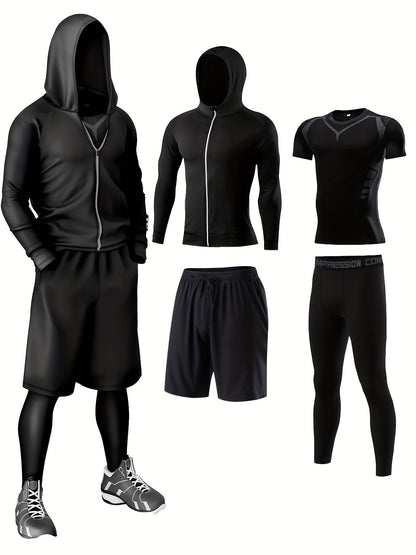 Men's Fitness Complete Training Clothing Set – Sports Outfit for Gym, Running & Outdoor