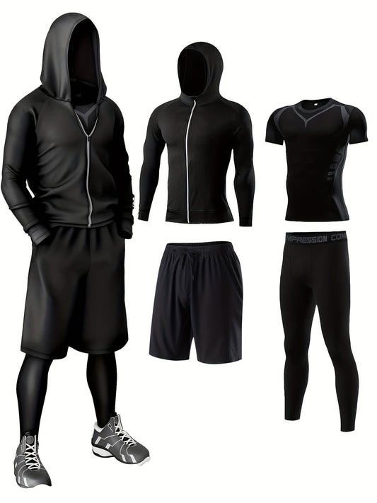 Men's Fitness Complete Training Clothing Set – Sports Outfit for Gym, Running & Outdoor