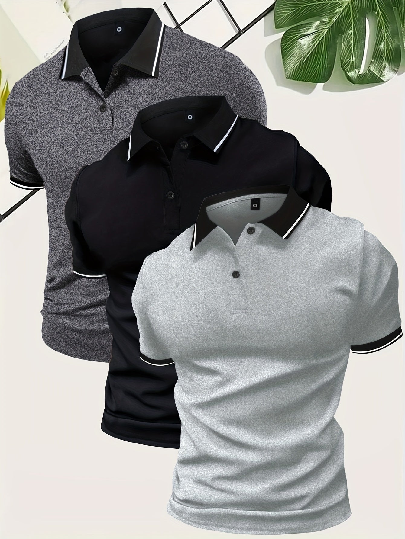 Men's Modern Casual Polo Shirt for Everyday and Leisure