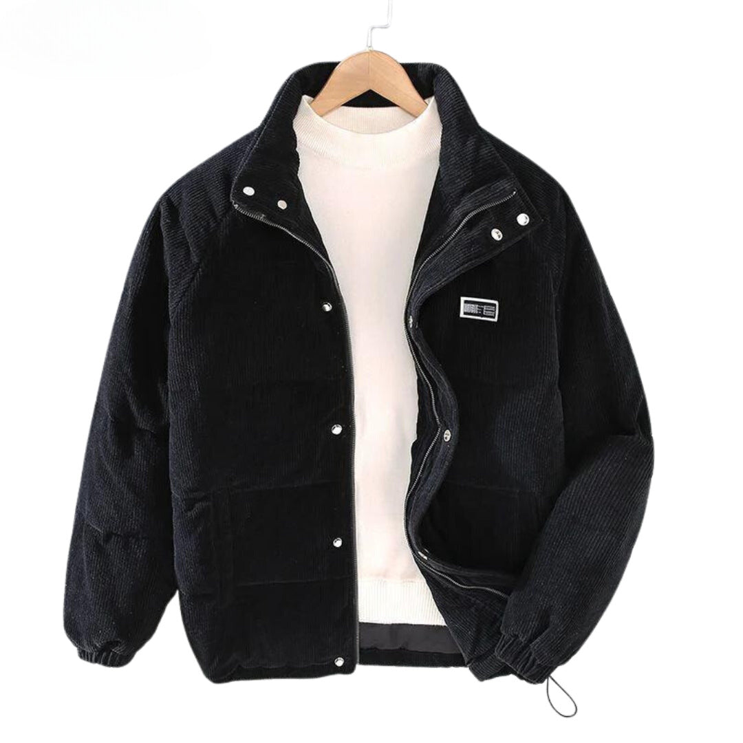 Men's Winter Quilted Jacket – Fashionable Outdoor Companion for Cold Days
