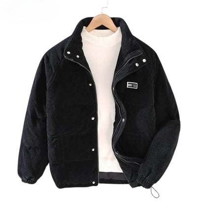 Men's Winter Quilted Jacket – Fashionable Outdoor Companion for Cold Days