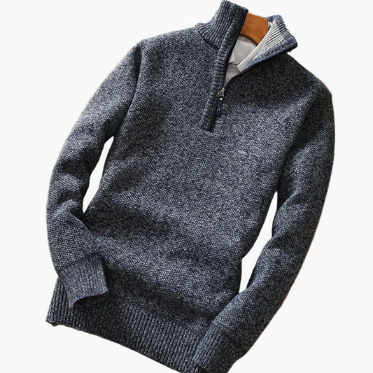 Herren Strickpullover mit Reißverschluss – Modern & Vielseitig für Alltag und Büro
