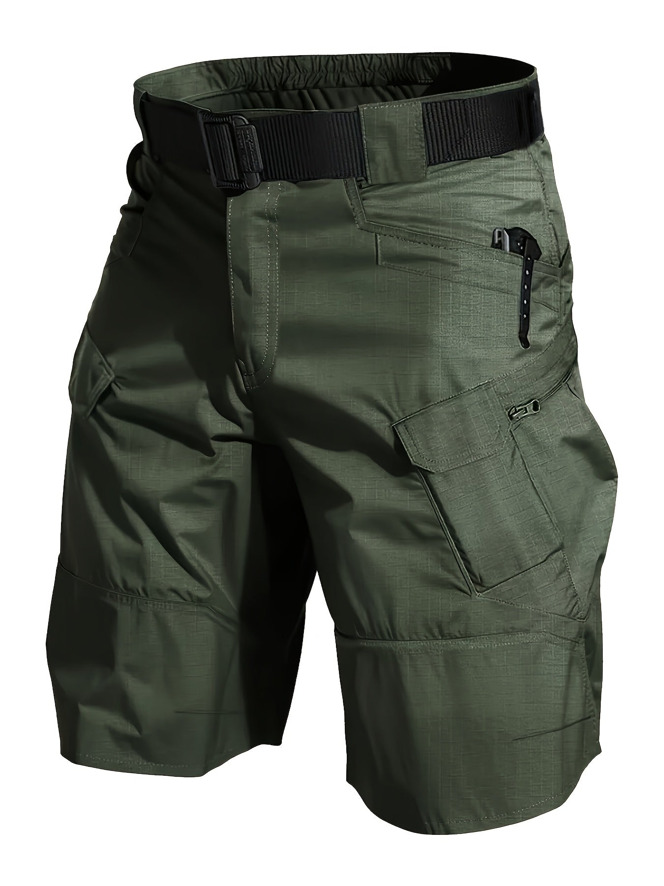 Men's Outdoor Functional Shorts with Pockets and Belt – Ideal for Hiking and Leisure