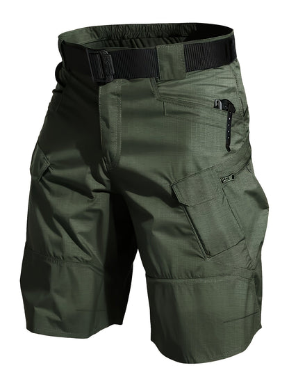 Men's Outdoor Functional Shorts with Pockets and Belt – Ideal for Hiking and Leisure