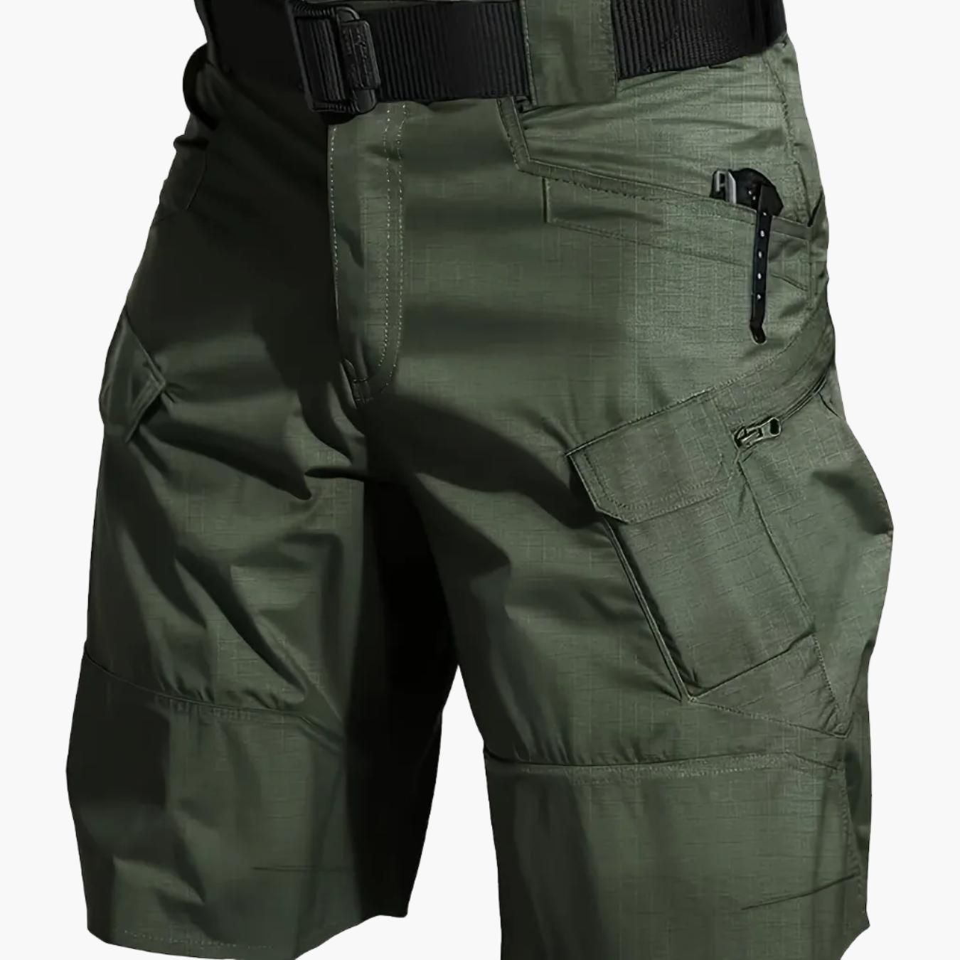 Men's Outdoor Functional Shorts with Pockets and Belt – Ideal for Hiking and Leisure