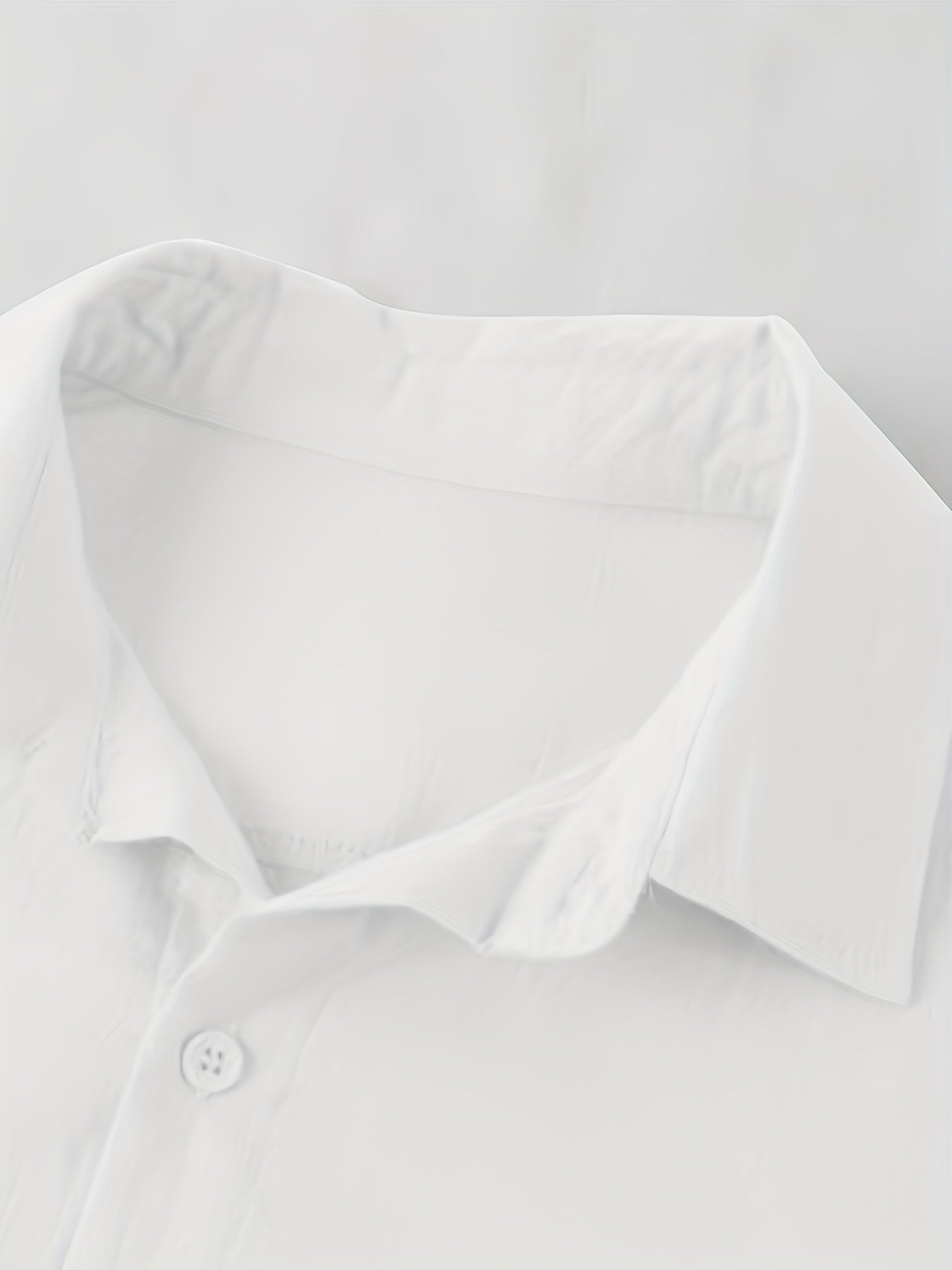 Men's Casual Shirt with Button Placket – Stylish Long-Sleeve Shirt for Beach and Everyday Wear