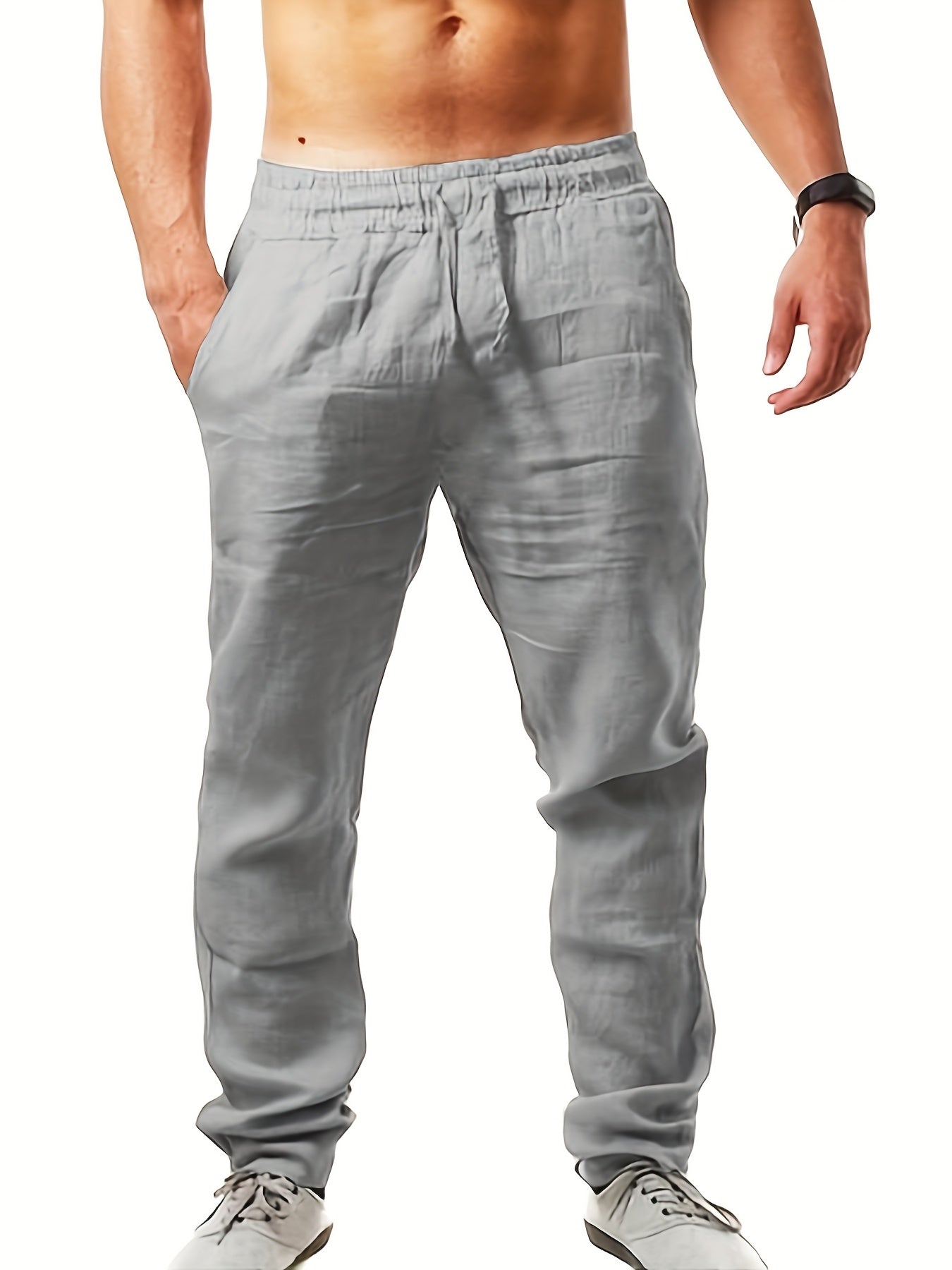 Men's casual pants with straight cut – summer style for everyday and vacation