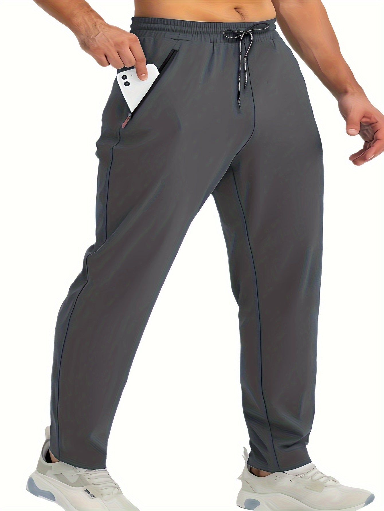 Herren Jogginghosen Set – Bequeme Sport- und Freizeithosen mit Reißverschlusstaschen, 3er Pack