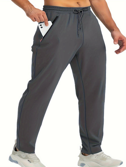 Herren Jogginghosen Set – Bequeme Sport- und Freizeithosen mit Reißverschlusstaschen, 3er Pack