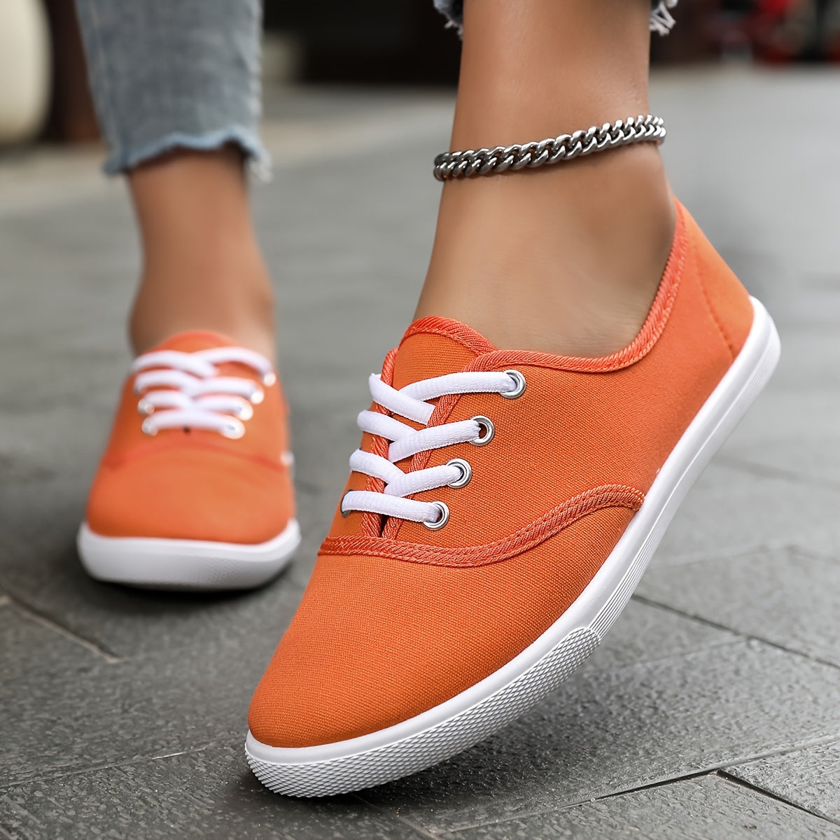 Women's Casual Sneakers Low-Top Classic Lace-Up Everyday