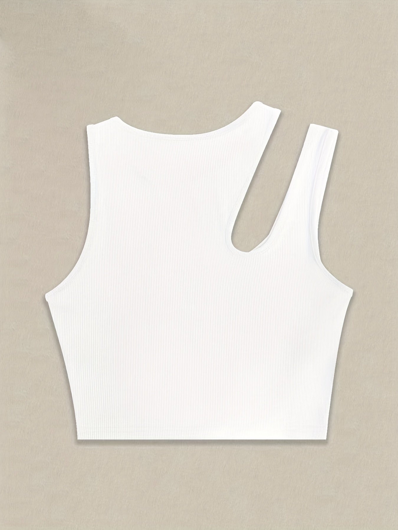 Damen Asymmetrisches Crop Top für Sommer – Modisches Party- und Freizeitoberteil