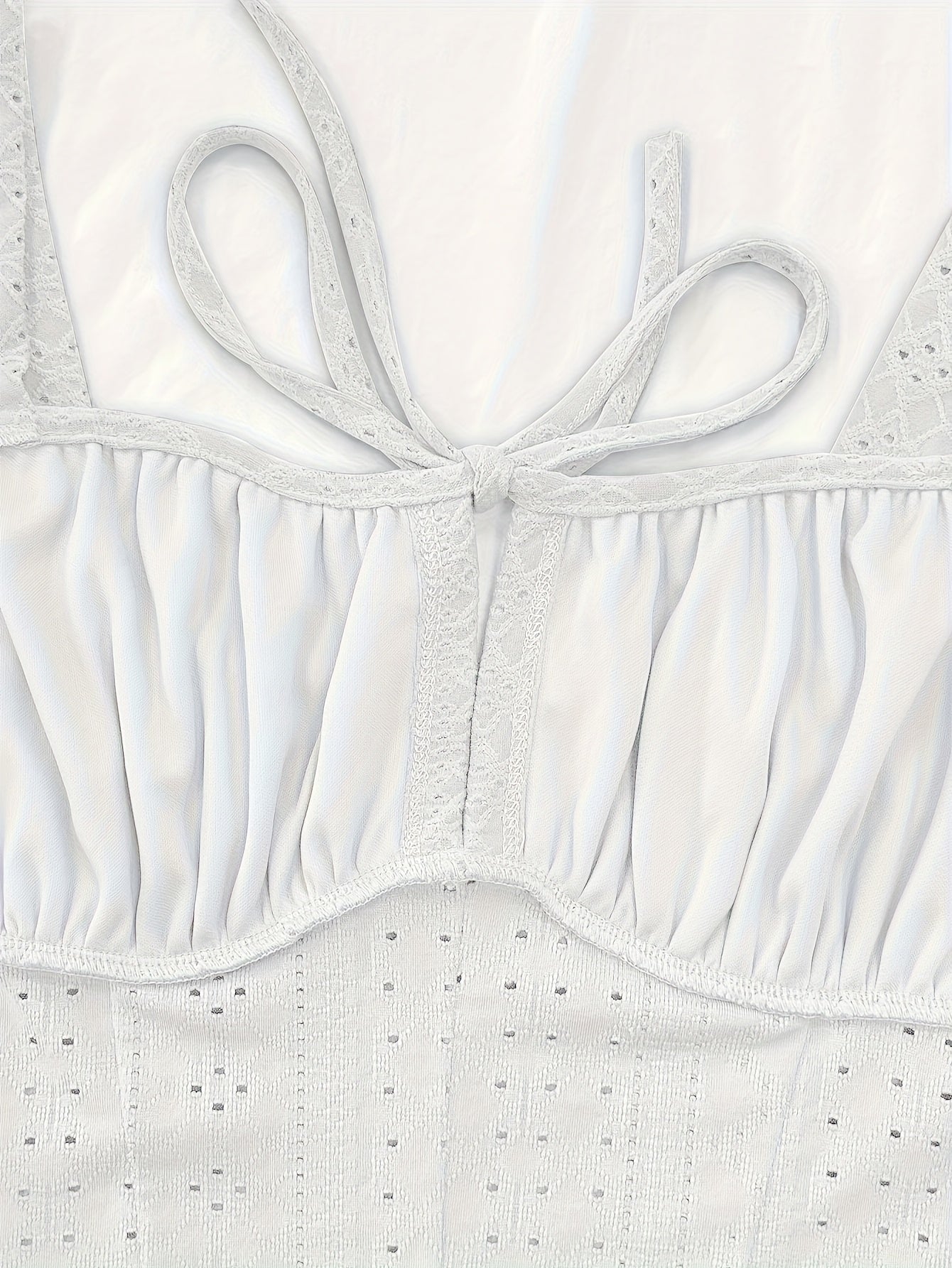 Women's Bustier Top with Broderie Anglaise and Lacing – Fashionable Summer Corset for Casual Wear and Parties