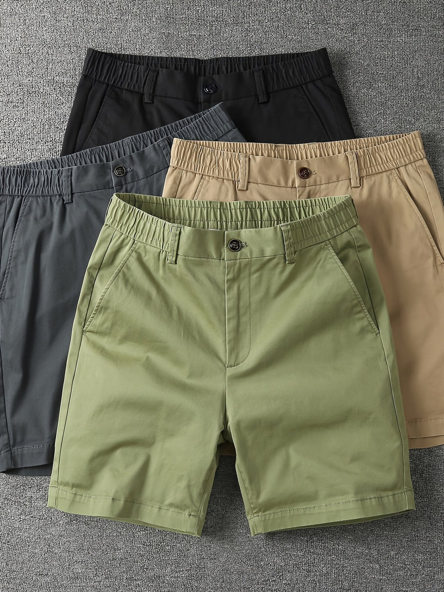 Herren Freizeitshorts mit elastischem Bund und klassischem Schnitt – Perfekt für Alltag und Urlaub
