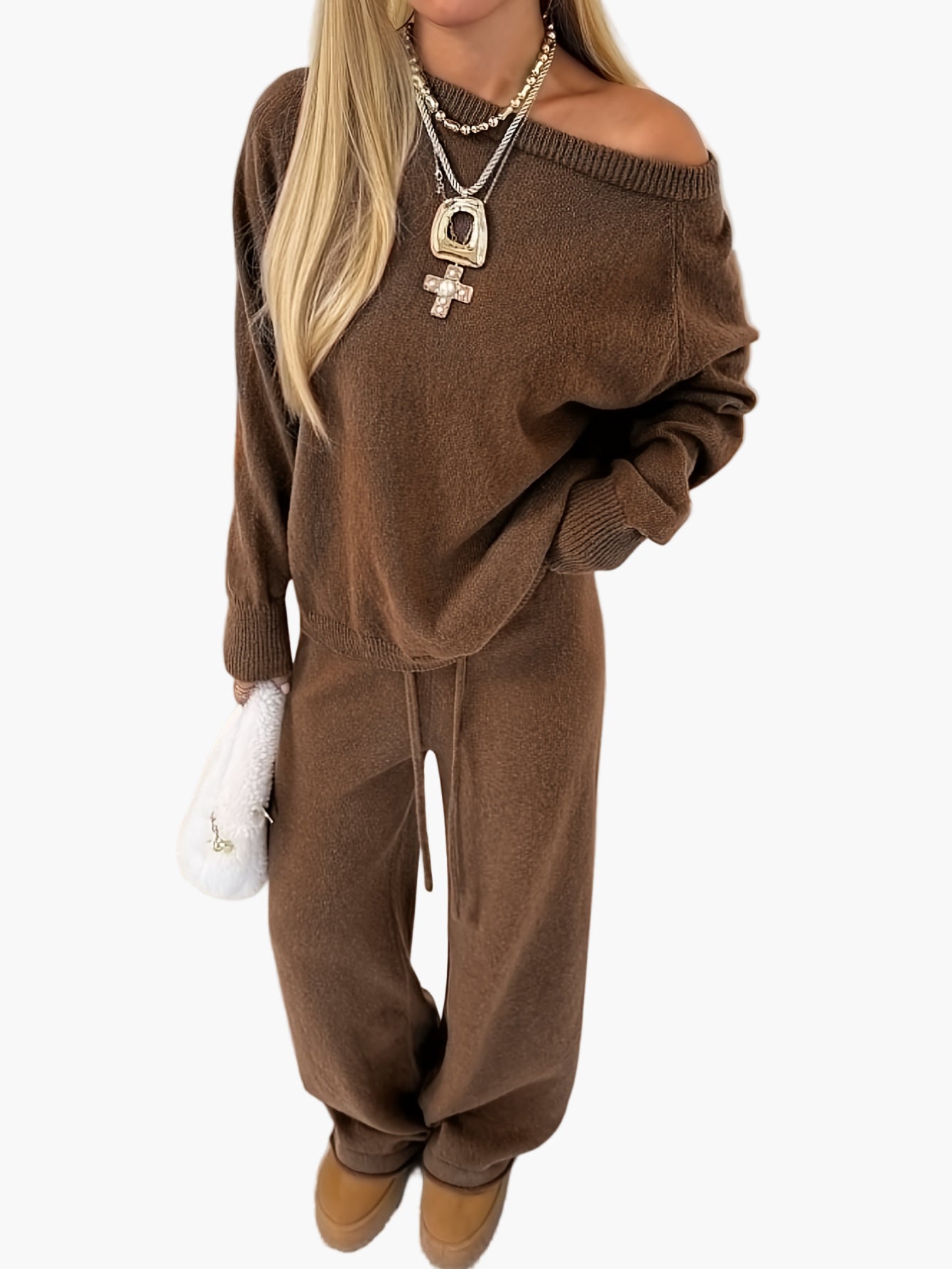 Women's Loungewear Set – Comfortable Casual Two-Piece for Autumn & Winter, Casual Style