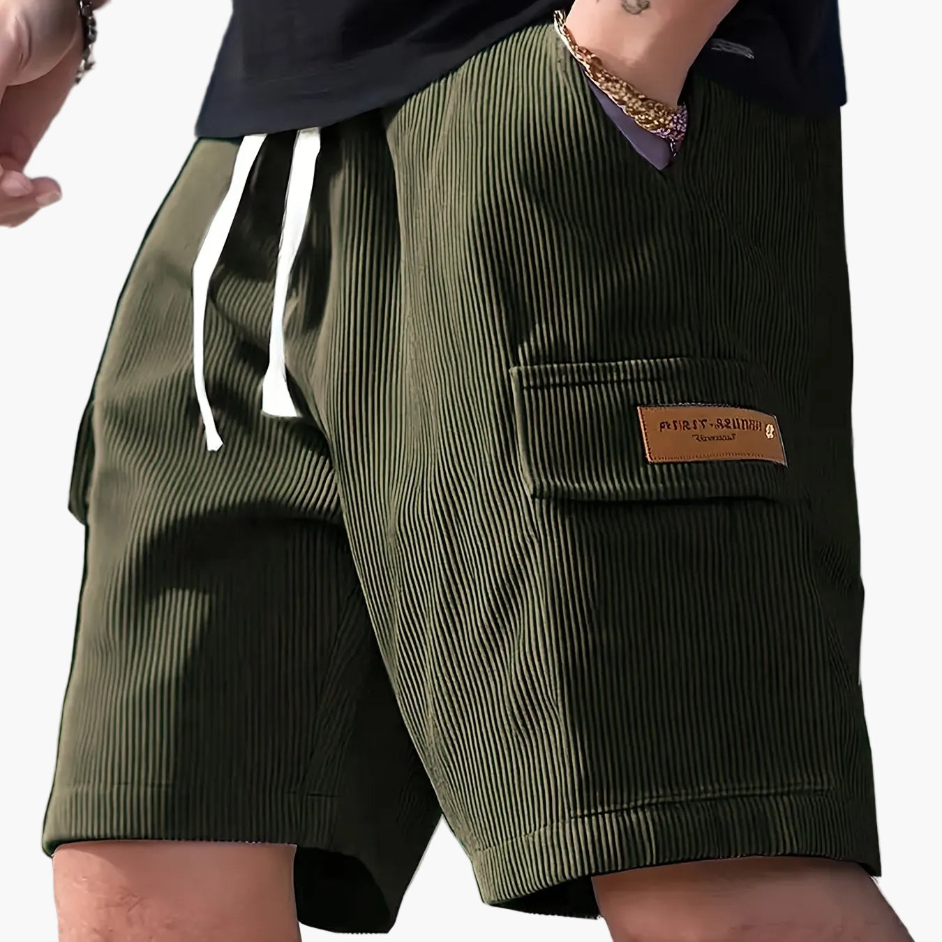 Men's Casual Shorts with Drawstring and Side Pocket – Modern Summer Bermudas for Everyday and Vacation