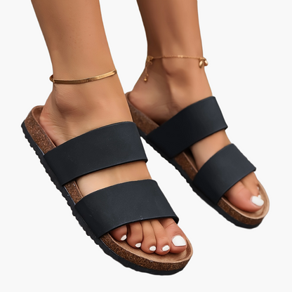 Women's Comfort Sandals with Double Straps – Fashionable Casual Shoes for Summer