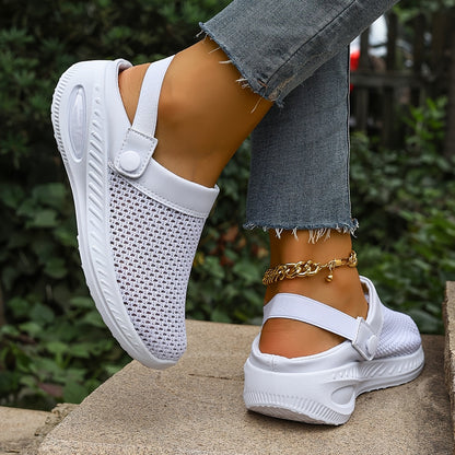Women's Slip-On Mesh Clogs Comfortable Casual Shoes Sporty Style