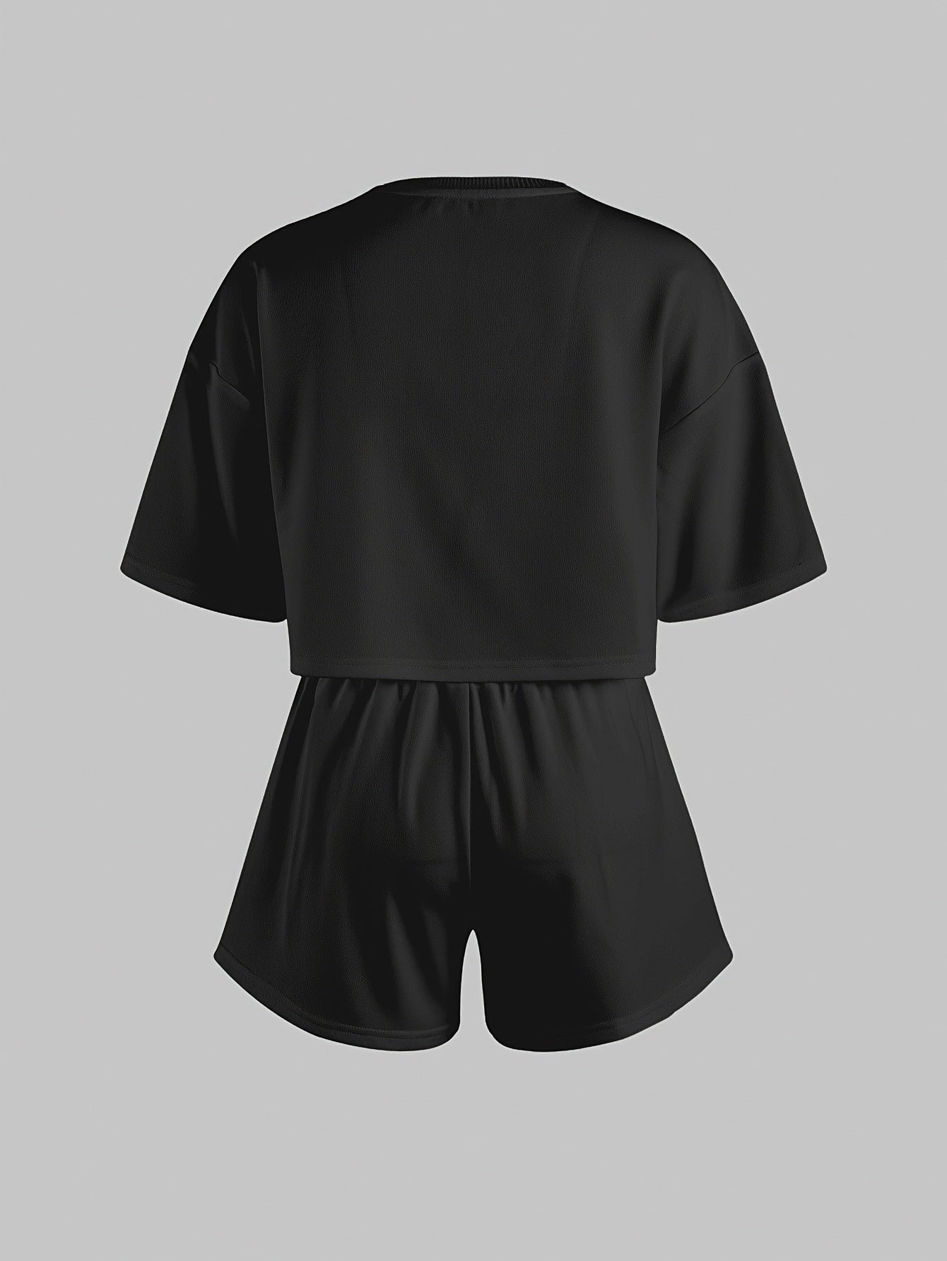 Damen Pyjama-Set mit Herz-Print – Lockeres Freizeit-Outfit für Zuhause und Schlaf
