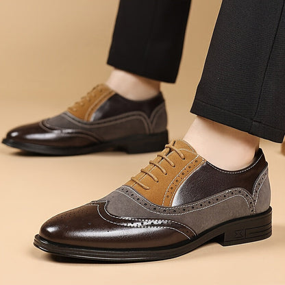 Men's Business Lace-Up Shoes Classic Elegant for Everyday & Office
