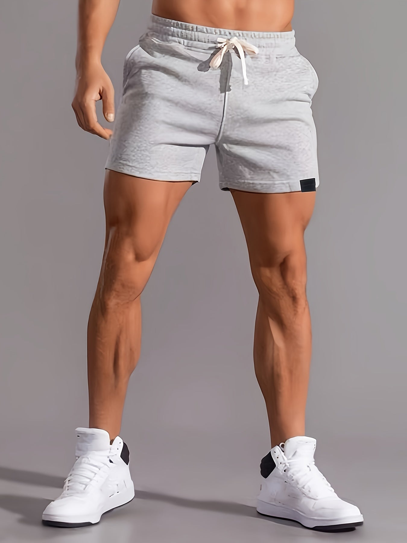 Men's Sport Shorts with Drawstring – Short Training Pants for Fitness, Leisure, and Workout