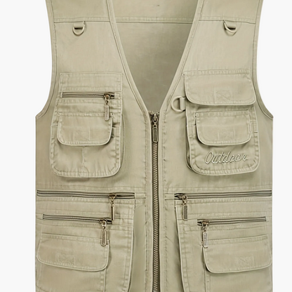 Men's Outdoor Vest with Many Pockets – Fishing & Photography Vest, Casual Utility Vest, Regular Fit