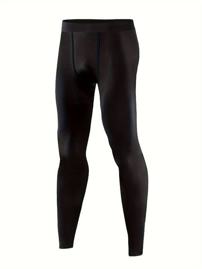 3-Pack Men’s Black Thermal Compression Pants