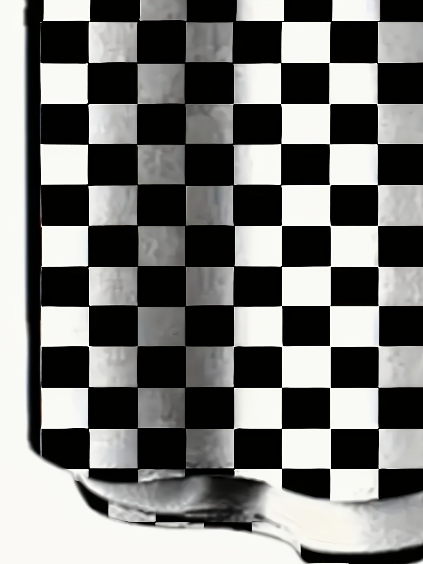 Men's Short-Sleeve Casual Shirt with Checkerboard Pattern Street Style Modern