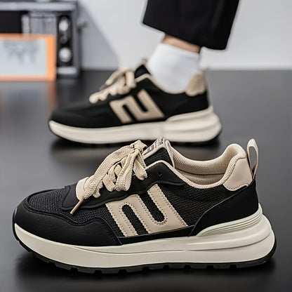 Herren Sneaker Preppy Stil Freizeit Laufschuhe Bequem Alltagsmode