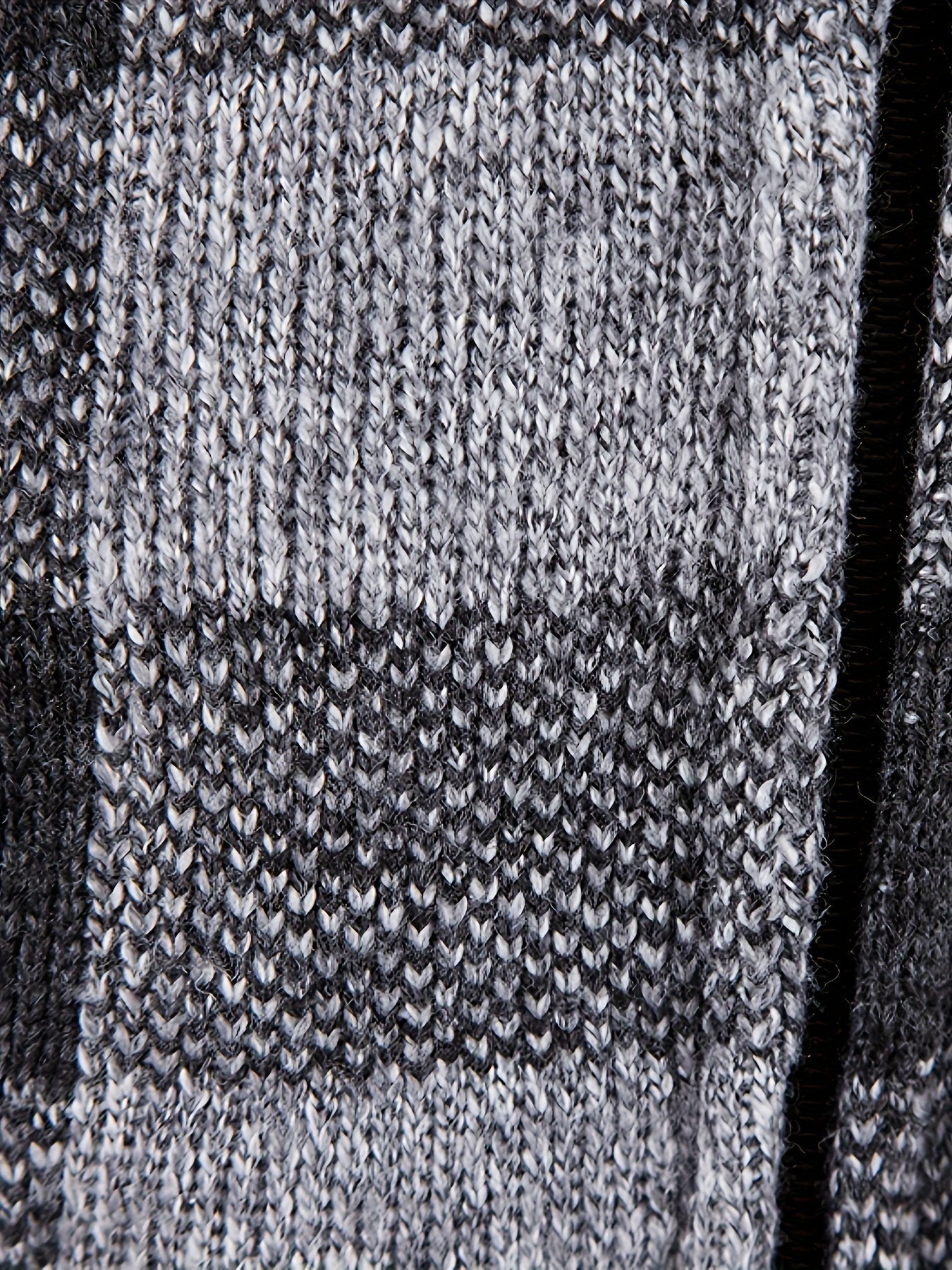 Herren Karierte Strickjacke mit Kapuze und Reißverschluss, gefüttert