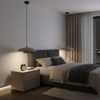 Hanglamp Babel gepoedercoat staal, Scandinavisch, beige met zwart, Ø 30 cm, boven eettafel of keukeneiland