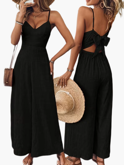 Women's Elegant Jumpsuit with Spaghetti Straps – Perfect for Spring and Summer