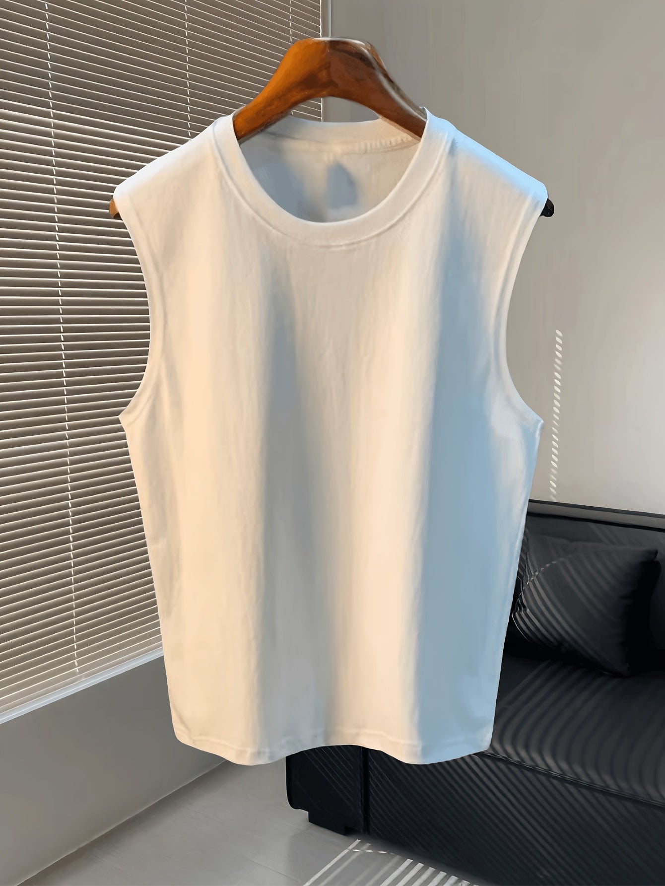 Men's Loose Sleeveless Casual Summer Top – Crew Neck, Ideal for Sports & Everyday Wear