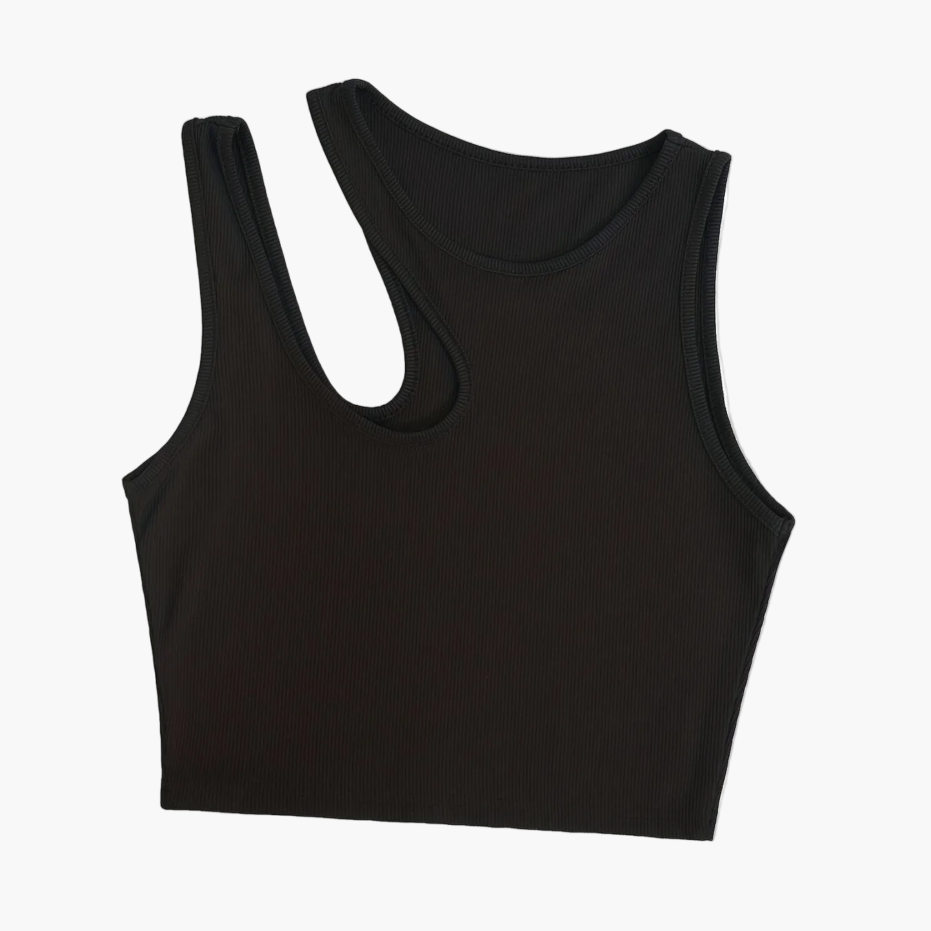 Damen Asymmetrisches Crop Top für Sommer – Modisches Party- und Freizeitoberteil