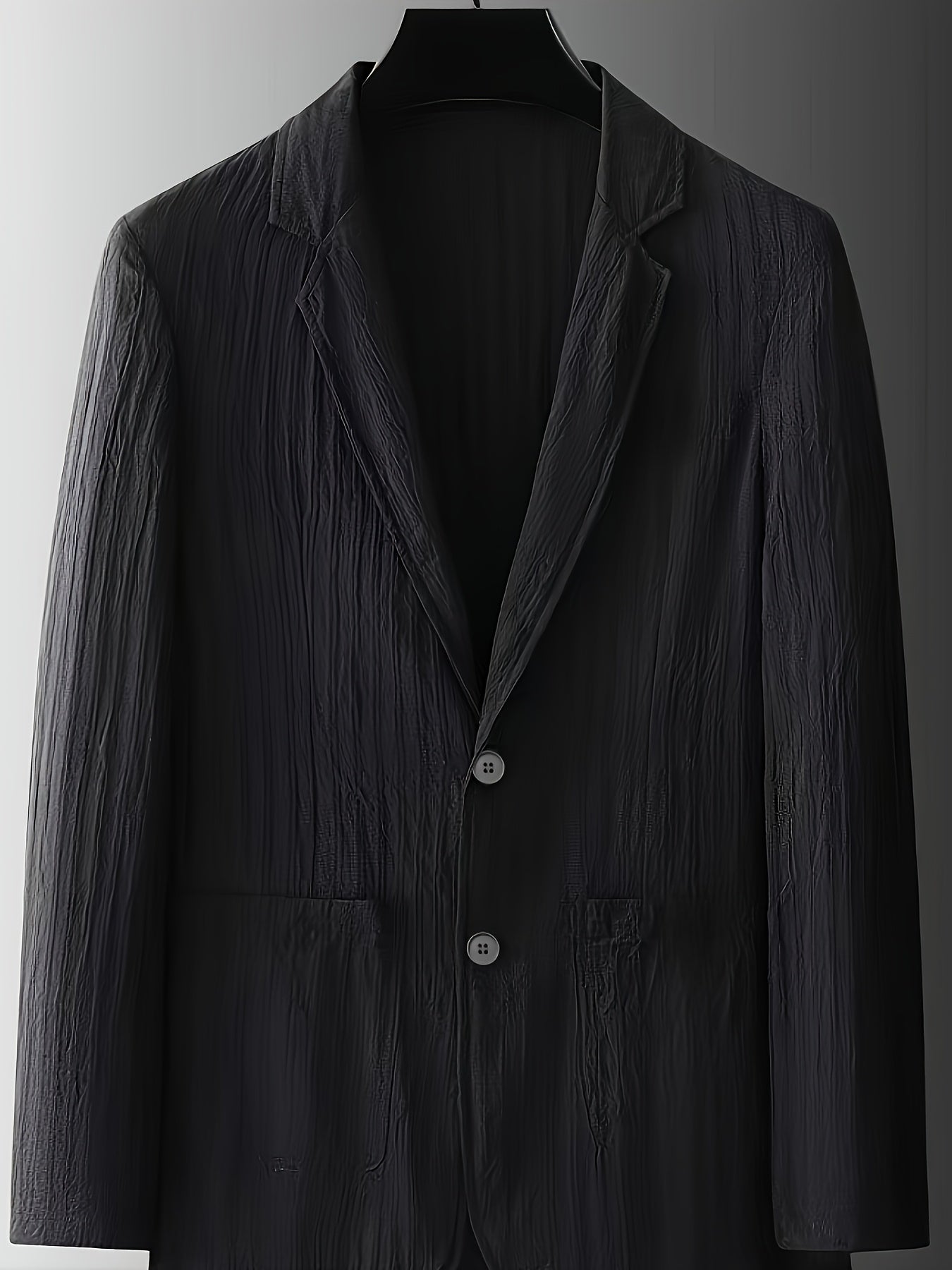 Men's Modern Fit Blazer with Stripes – Elegant Business & Casual Style