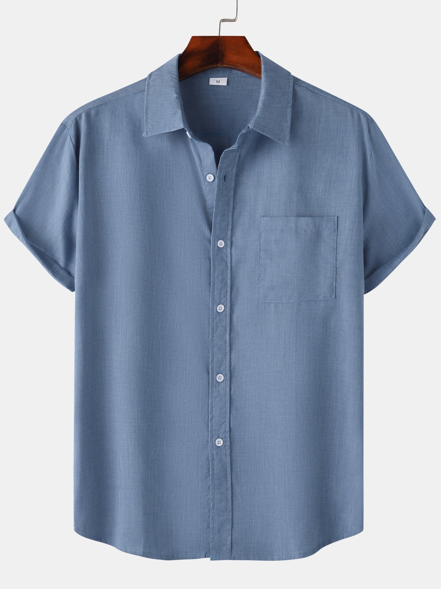 Men's Short-Sleeve Casual Shirt with Chest Pocket – Modern Summer Shirt for Everyday and Vacation
