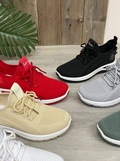 Women's Sneakers for Leisure & Sports – Breathable Low-Top Trainers for Everyday and Fitness