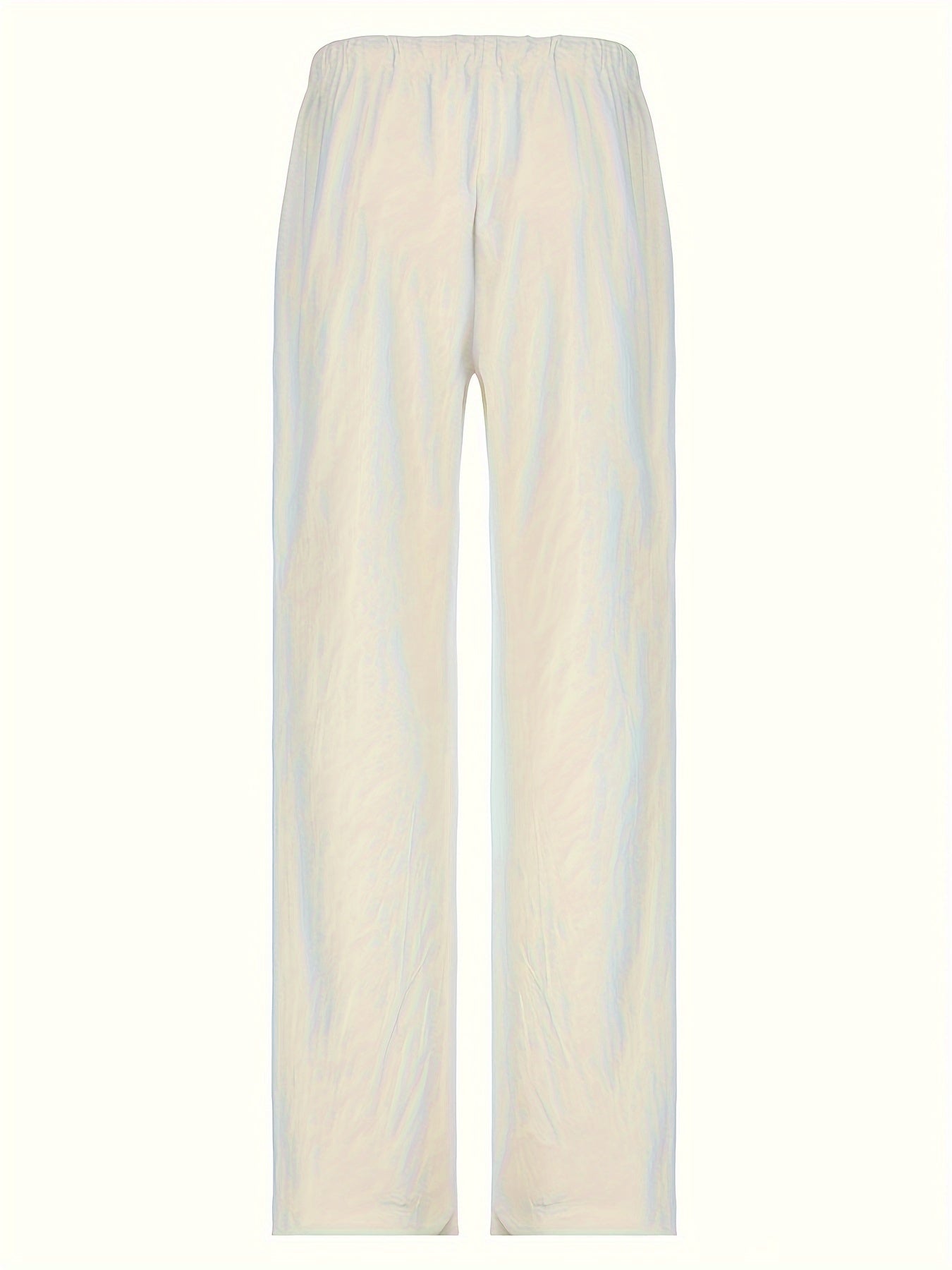 Women's Wide High Waist Casual Pants with Drawstring – Modern Street Style Pants for Spring and Summer