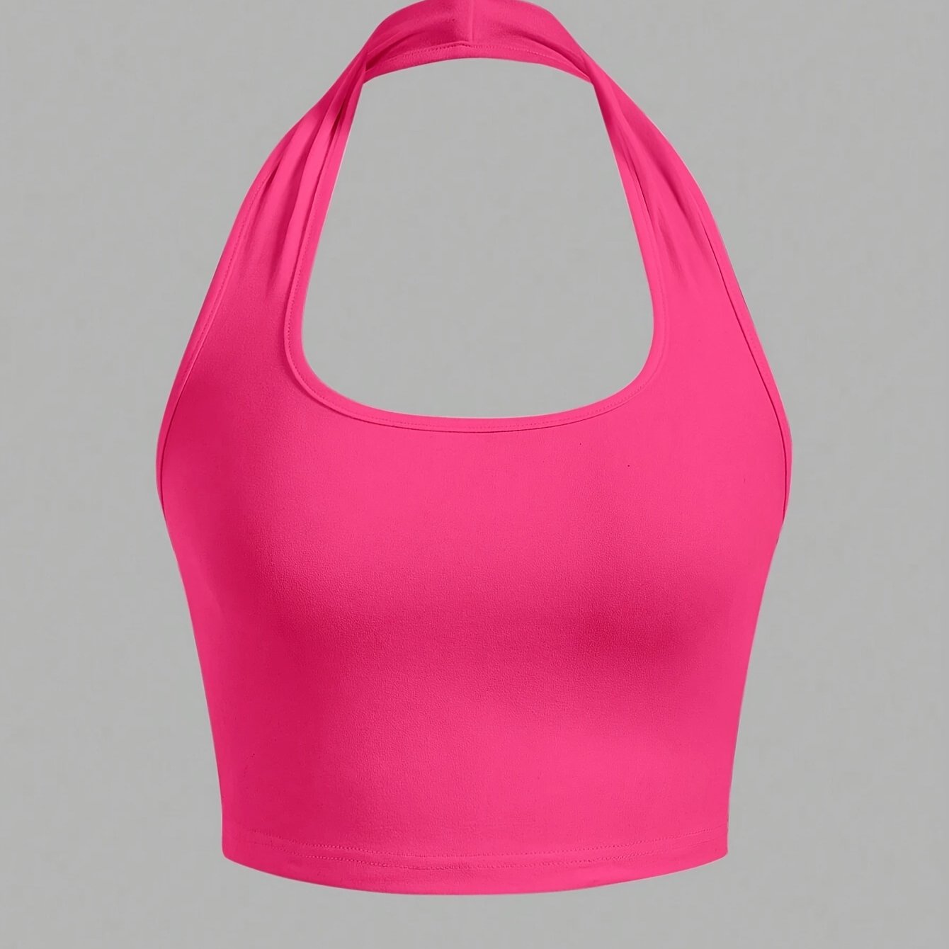 Women's Halterneck Crop Top – Backless, Summer, Casual Style
