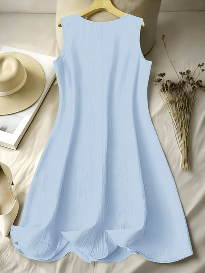 Women's Casual Dress with Embroidery and Floral Pattern – Elegant Summer Style for Everyday and Going Out