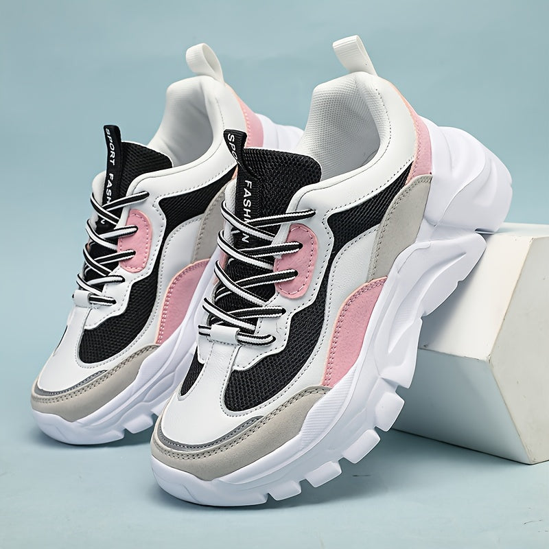 Women's Chunky Sneakers in Trendy Design for Everyday and Leisure – Sporty Street Style