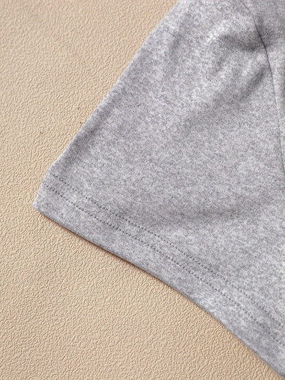 Damen Modernes Kurzarm Shirt mit Layer-Look und Minimalistischem Stil – Perfekt für Freizeit & Alltag