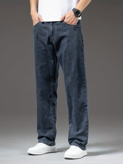 Men's Jeans Wide Leg Casual Style for Leisure and Everyday Wear