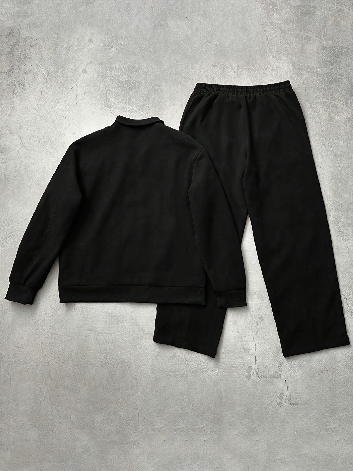 Unisex tracksuit with zip-up jacket and pants, contrast stripes