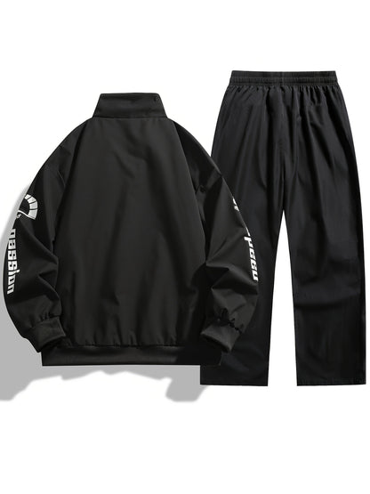 Unisex Trainingsanzug Racing-Design mit Reißverschlussjacke und Hose