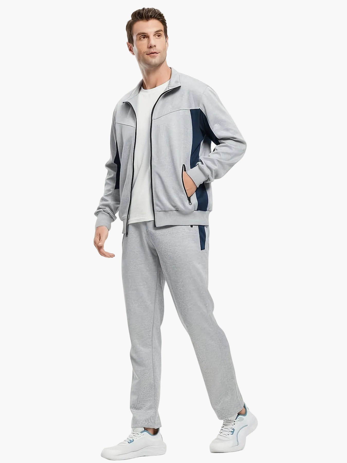 Men's Exercise Suit Set – Athletic Casual Suit for Fitness and Everyday Use