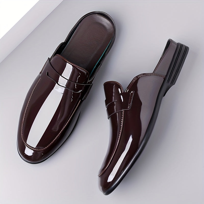 Men's Slip-On Business Loafer Backless – Elegant Half Shoes for Office & Occasion