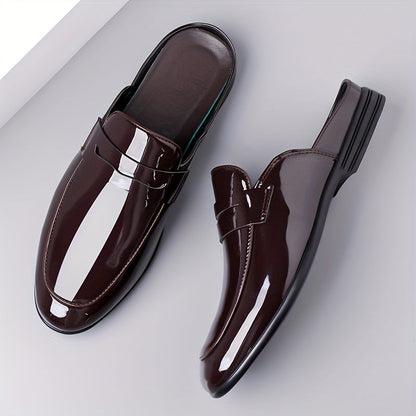 Men's Slip-On Business Loafer Backless – Elegant Half Shoes for Office & Occasion